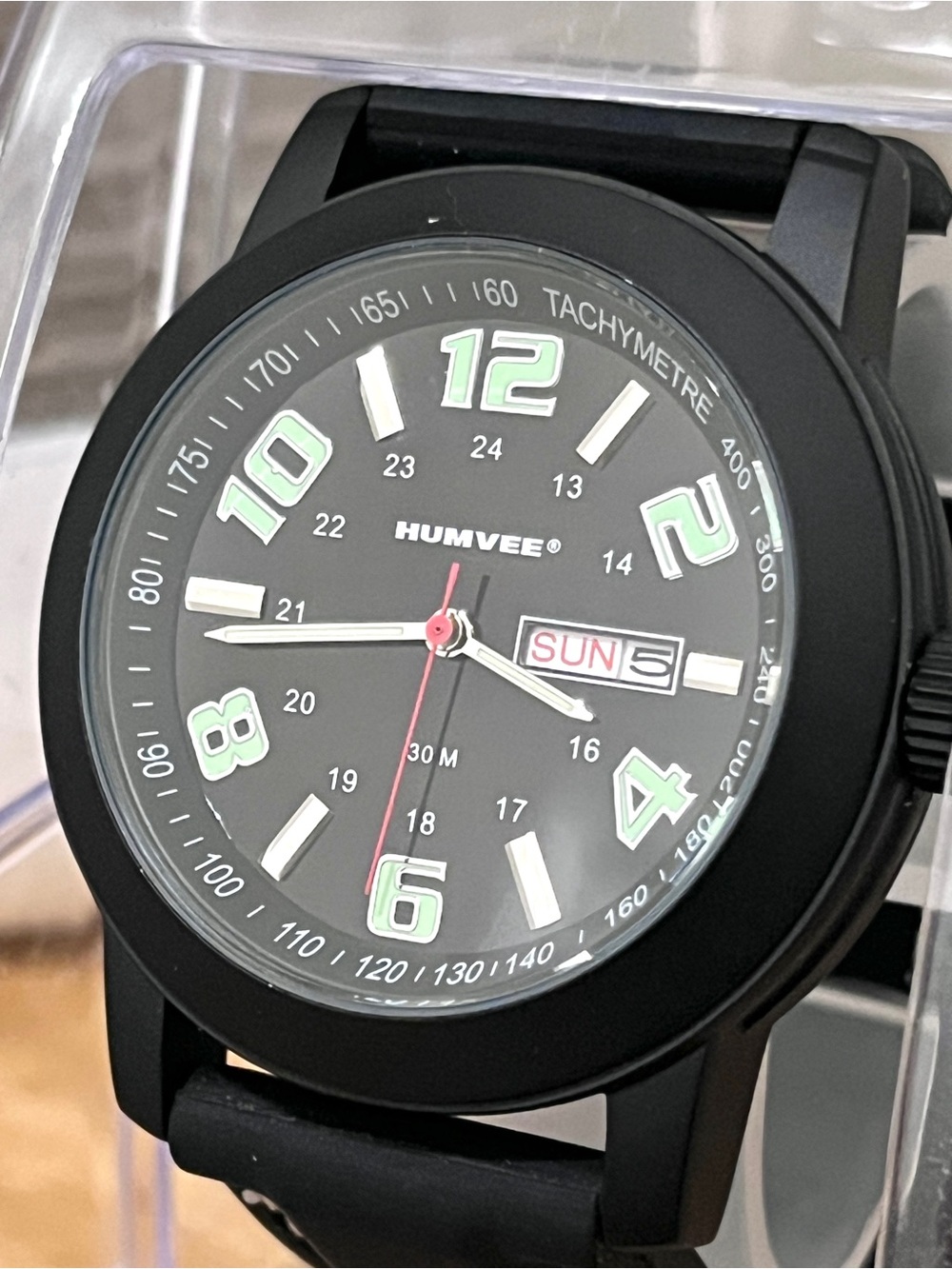 Humvee Men's Black Tactical Field II Watch HMV-W-HF19-BLK - Picture 3 of 4